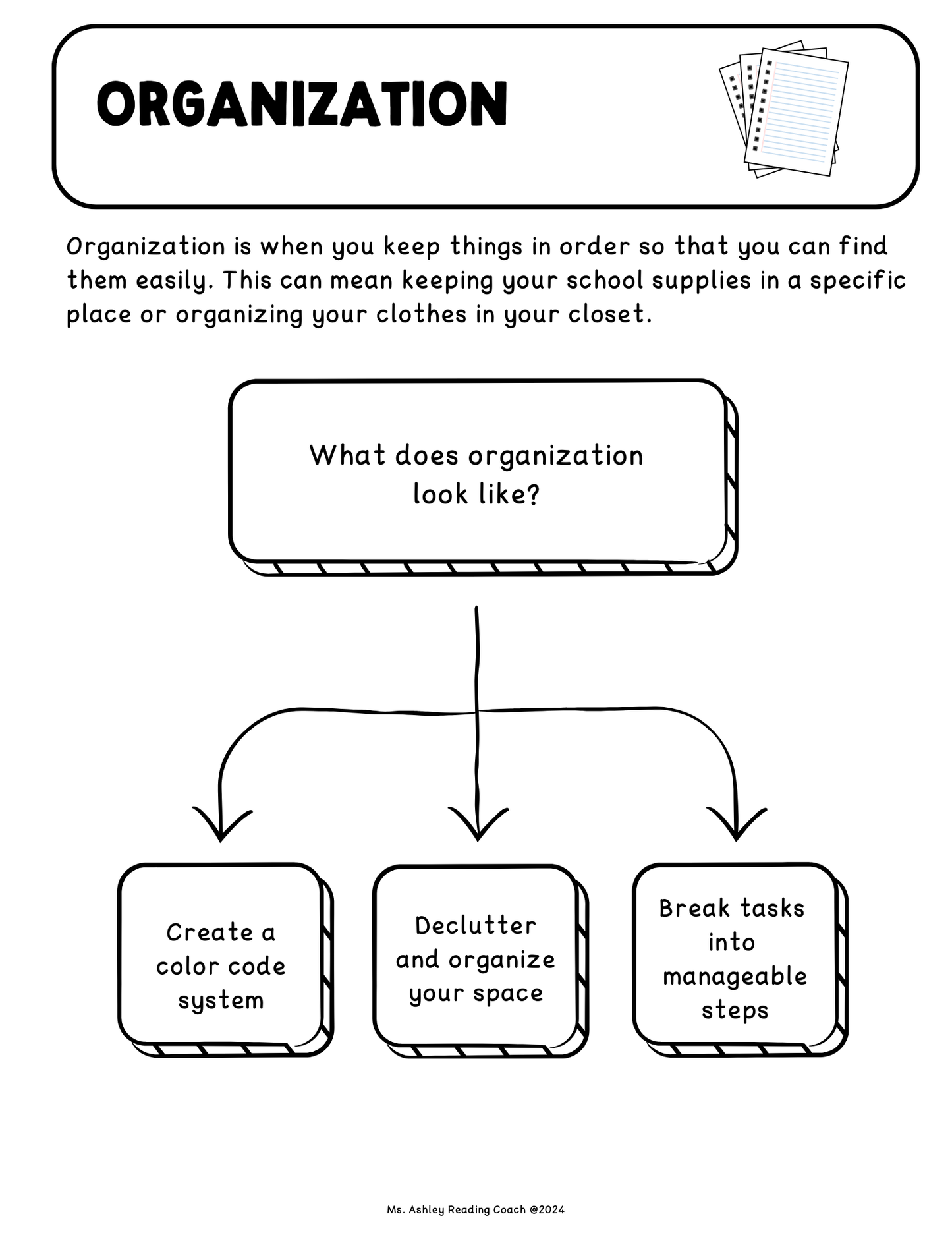 Executive Functioning Workbook - Print and TEACH