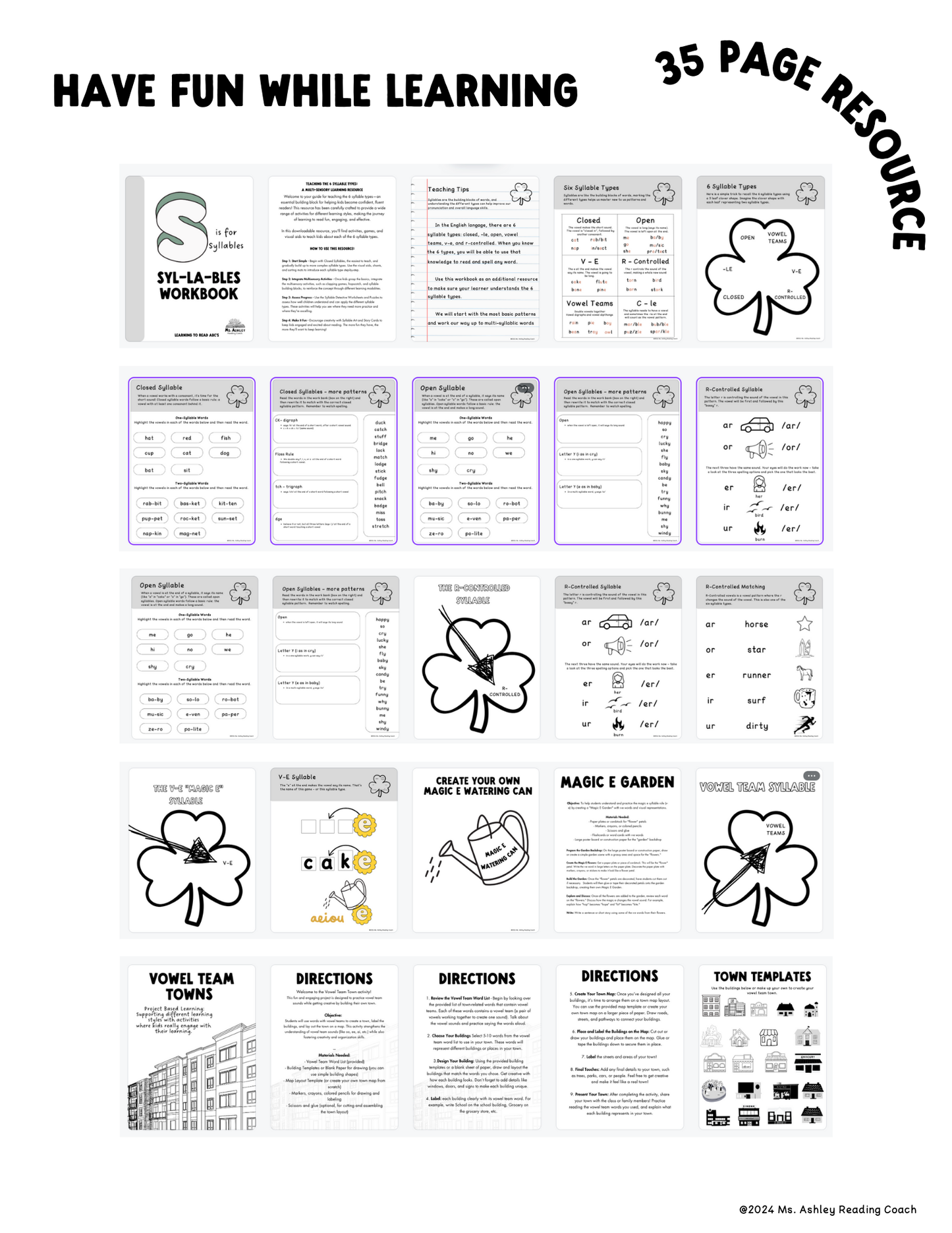 Syllable WorkBook